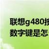 聯想g480按鍵轉換（聯想G480字母鍵變成數字鍵是怎么切換的）