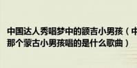 中國達人秀唱夢中的額吉小男孩(中國達人秀)第二季第五場那個蒙古小男孩唱的是什么歌曲)