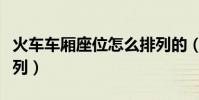 火車車廂座位怎么排列的(火車車廂座位的排列)