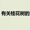 有關桂花樹的資料（急求桂花樹的詳細資料）