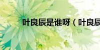 葉良辰是誰呀(葉良辰是什么梗)