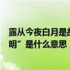 露從今夜白月是故鄉明是什么節日（“露從今夜白月是故鄉明”是什么意思）