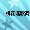 桃花謠歌詞教唱視頻（桃花謠歌詞全文）
