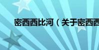 密西西比河(關于密西西比河的介紹)