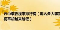 云中歌收視率排行榜(那么多大咖宣傳《云中歌》為什么收視率卻越來越低)
