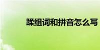 蹂組詞和拼音怎么寫(蹂組詞)