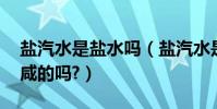 鹽汽水是鹽水嗎(鹽汽水是什么樣的汽水,是咸的嗎?)