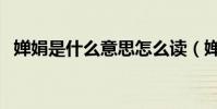 嬋娟是什么意思怎么讀(嬋娟是什么意思)