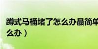 蹲式馬桶堵了怎么辦最簡單(蹲式馬桶堵了怎么辦)