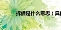 拆借是什么意思(具體指什么)