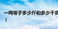 一噸等于多少斤和多少千克(一噸等于多少斤)
