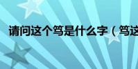 請問這個篤是什么字(篤這個字是什么字)