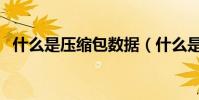 什么是壓縮包數據(什么是壓縮包的格式)