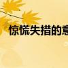 驚慌失措的意思三年級（驚慌失措的意思）