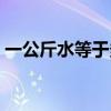 一公斤水等于多少滴（一公斤水等于多少升）