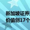 新加坡證券交易所在10月份報告其證券日均價值創17個月新高