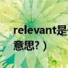 relevant是什么意思翻譯（relevant是什么意思?）