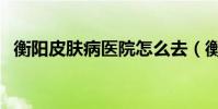 衡陽皮膚病醫院怎么去(衡陽皮膚病醫院)