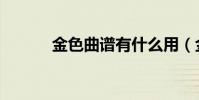 金色曲譜有什么用(金色曲玉)