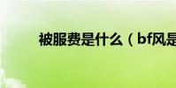 被服費是什么(bf風是什么意思)