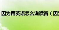 因為用英語怎么說讀音(因為用英語怎么說)