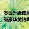怎么升級成豪華黃鉆（誰能告訴我黃鉆怎么升級豪華黃鉆呢）