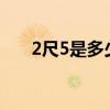2尺5是多少厘米（2尺5是多少厘米?）