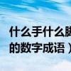 什么手什么腳的數字四字成語（什么手什么腳的數字成語）