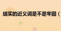 結實的近義詞是不是牢固(結實的近義詞))