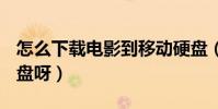 怎么下載電影到移動硬盤(怎么下載電影到U盤呀)
