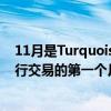 11月是Turquoise開始在MillenniumIT提供的新平臺上進行交易的第一個月