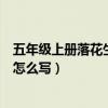 五年級上冊落花生小練筆范文（小學五年級落花生小練筆要怎么寫）