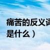 痛苦的反義詞是什么標準答案（痛苦的反義詞是什么）