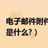 電子郵件附件可以是什么格式（電子郵件附件是什么?）
