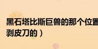 黑石塔比斯巨獸的那個位置怎么過去(我想拿剝皮刀的)