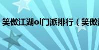 笑傲江湖ol門派排行(笑傲江湖ol門徒加點)