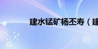 建水錳礦楊丕壽(建水錳礦)