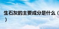 生石灰的主要成分是什么(生石灰的主要成分)