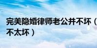 完美隱婚律師老公并不壞(完美隱婚律師老公不太壞)