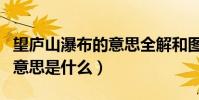 望廬山瀑布的意思全解和圖片(望廬山瀑布的意思是什么)