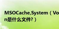 MSOCache,System(Volume Information是什么文件?)