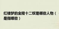 紅樓夢的金陵十二釵是哪些人物(《紅樓夢》的金陵十二釵是指哪些)