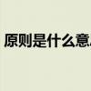 原則是什么意思舉例說明（原則是什么意思）