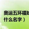 奧運五環福娃名稱（奧運五環里的福娃分別叫什么名字）