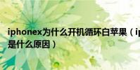 iphonex為什么開機循環白蘋果(iphonex開機循環白蘋果是什么原因)