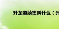 升龍道續集叫什么(升龍道續集)
