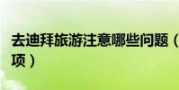 去迪拜旅游注意哪些問題(去迪拜旅游注意事項)