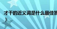 才干的近義詞是什么最佳答案(才干的近義詞)