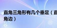 直角三角形有幾個垂足(直角三角形有幾個直角邊)