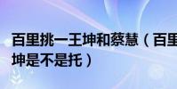 百里挑一王坤和蔡慧(百里挑一追求蔡慧的王坤是不是托)